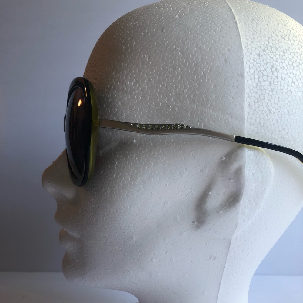 Badgley Mischka Black & Green Sunglasses